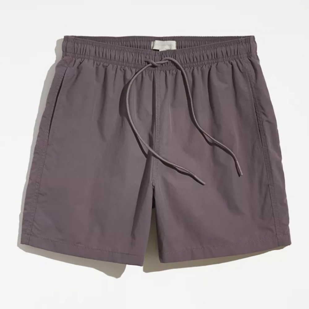Uo Oliver dark grey 3inch drawstring nylon shorts